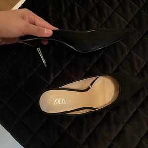 Suede Zara Heels